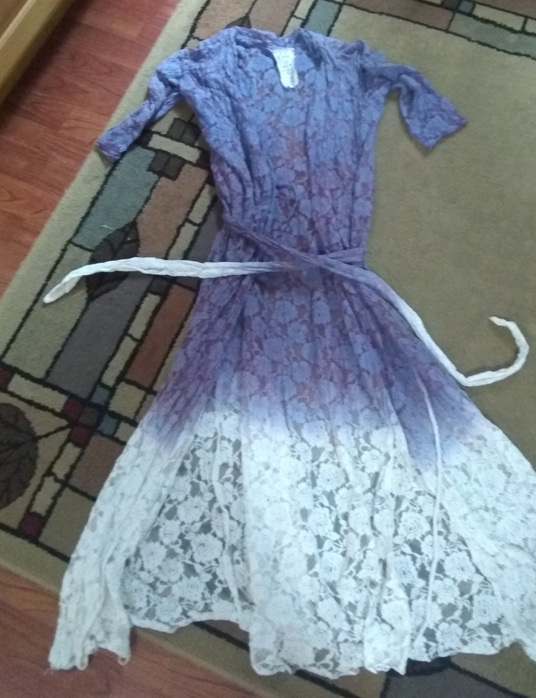 Free people fp one ombre dip dyed lace robe small